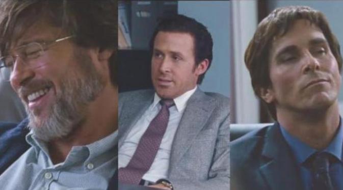 The Big Short dibintangi Brad Pitt, Ryan Gosling dan Christian Bale. foto: independent.co.uk