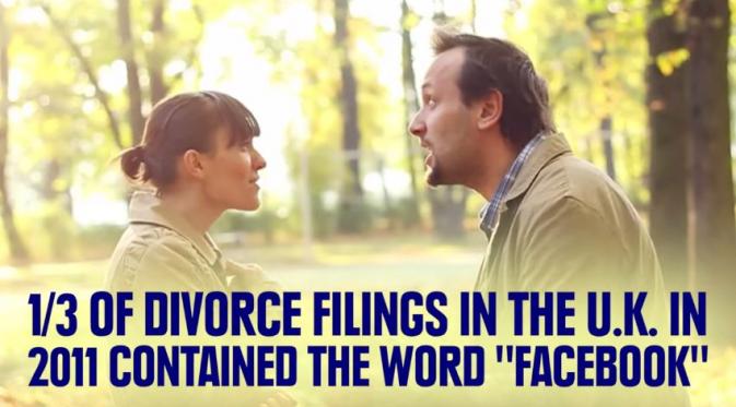 1/3 perceraian yang terjadi Britania Raya pada 2011, mengandung kata 