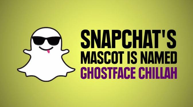 Ikon Snapchat bernama Ghostface Chillah. (Via: youtube.com)
