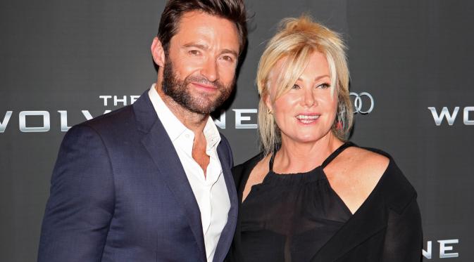 Hugh Jackman dan istrinya, Deborra-Lee Furness. (Huffington Post)