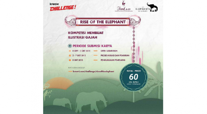 Kampanye #RiseofTheElephant untuk selamatkan populasi gajah dari Kreavi.com