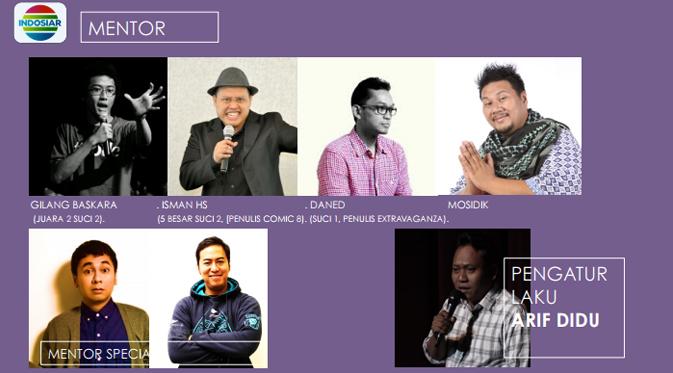 Para mentor Stand Up Comedy Academy. (foto: dok. Indosiar)
