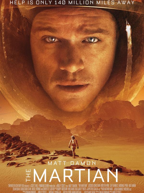 Poster film The Martian. Foto: via empireonline.com