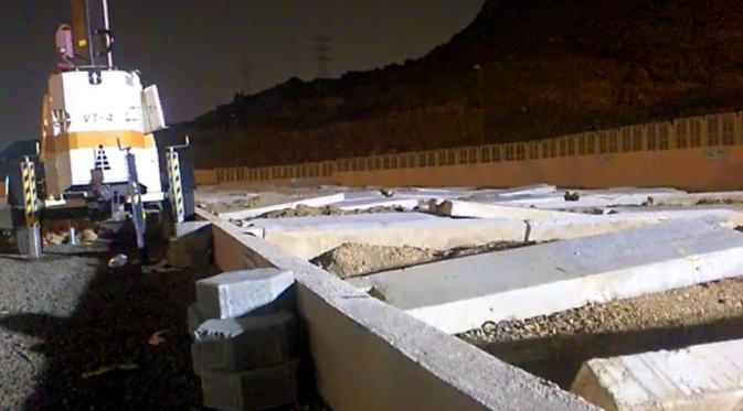 Lokasi pemakaman korban tragedi Mina di Mekah, Arab Saudi. (Liputan6.com/Wawan Isab Rubiyanto)