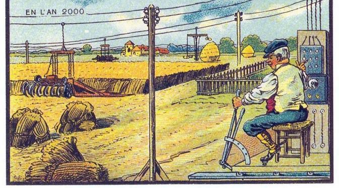 Gambaran peralatan pertanian satu abad lalu. (Washington Post)