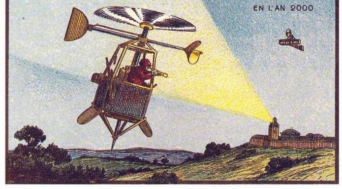 Gambaran helikopter satu abad lalu kini telah menjadi kenyataan. (Washington Post)