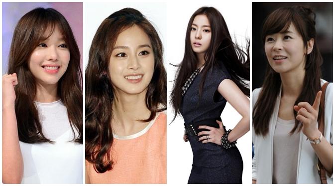 Kim Ah Joong, Kim Tae Hee, Uee, dan Choi Kang Hee (kolase by Bintang Pictures)