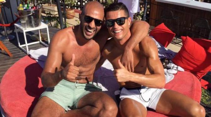 Cristiano Ronaldo dan Badr Hari (twitter)