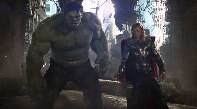 Hulk dan Thor dalam The Avengers. (Marvel/Disney)