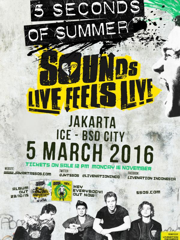 Konser 5 Seconds of Summer di Indonesia (dok. Live Nation)