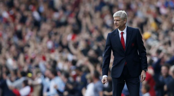 Arsene Wenger menilai kemenangan Arsenal atas Manchester United berarti penting. (Reuters / Carl Recine)