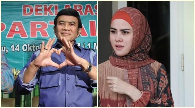 Rhoma Irama dan Angel Lelga. (Bintang.com)