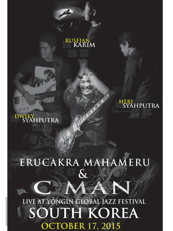 Poster C Man Band akan tampil di festival jazz di Korea Selatan
