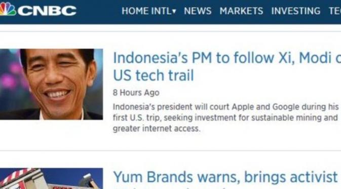 Situs di AS sebut Presiden Jokowi sebagai perdana menteri | Via: cnbc.com
