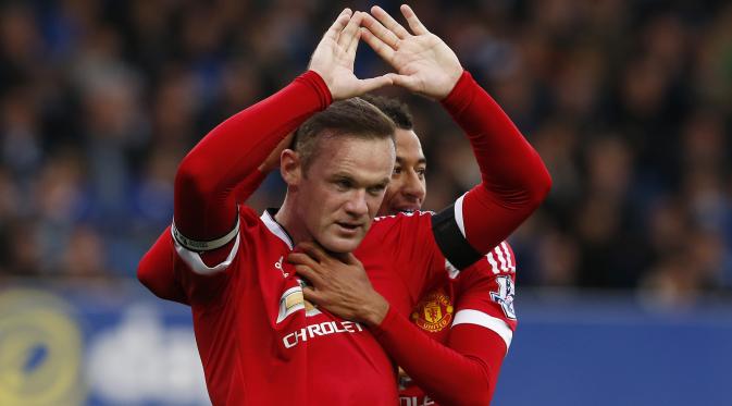 Wayne Rooney senang bisa cetak gol ke gawang Everton. (Reuters / Phil Noble)