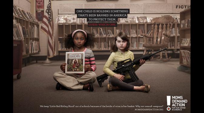 Kampanye pengendalian senjata (gun control). (gambar: Moms Demands Action)