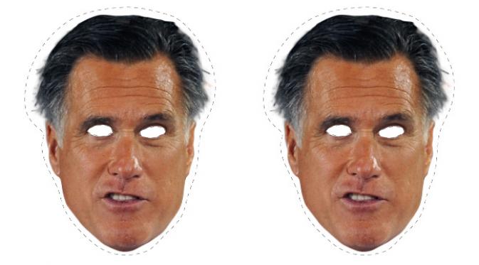 Topeng Halloween Mitt Romney. (foto: thegrindstone.com)