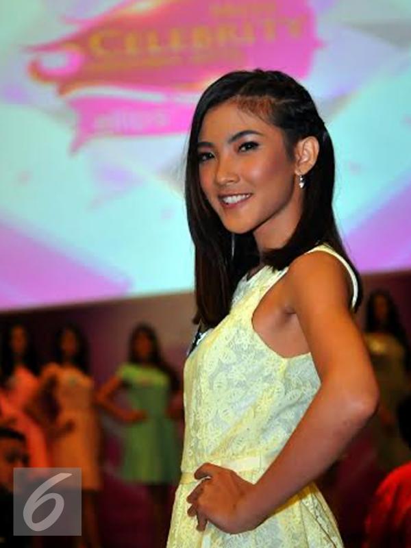 Farah, Finalis Miss Celebrity Indonesia 2015 asal Yogyakarta. (foto: Liputan6.com/Faisal R Syam)