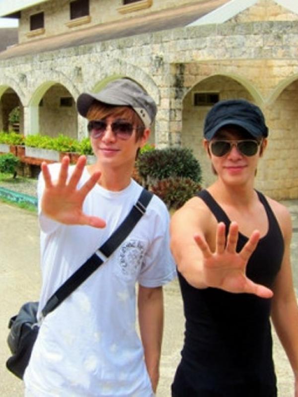 Leeteuk dan Donghae di Spain [foto: teukangelsph]