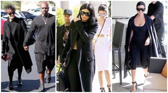 Kris Jenner, Corey Gamble, Kylie Jenner, Kendall Jenner, Tyga, Kourtney Kardashian (via usmagazine.com)