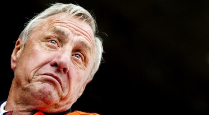 Legenda sepak bola Belanda, Johan Cruyff. (AFP PHOTO / Koen van Weel)