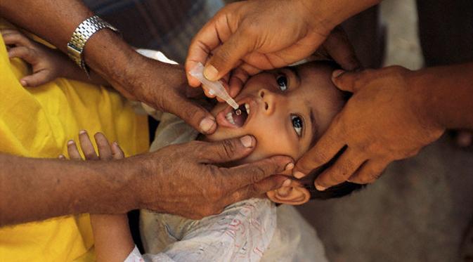 Jumlah tahunan kasus polio telah turun dari 350 ribu pada tahun 1988, menjadi 359 pada tahun 2014. 