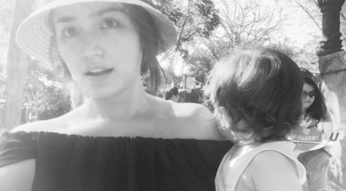 Jessica Iskandar menikmati perannya sebagai ibu tunggal [foto: instagram/jedarcantik]