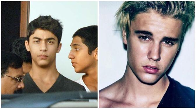 Aryan Khan dan Justin Bieber (via bollywoodlife.com)