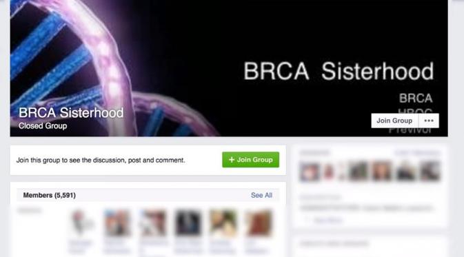 Ia membuat akun BRCA Sisterhood di Facebook sebagai bentuk kepedulian kepada sesama. (Via: youtube.com)