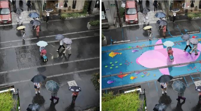 Kreativitas Korea Selatan hadapi musim hujan | via: brightside.me