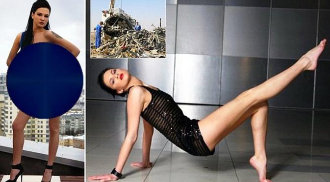 Model cantik Rusia, Yelena Domashnyaya jadi korban kecelakaan Metrojet di Mesir (jist.news)