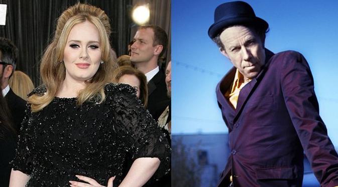 Adele dan Tom Waits. (foto: aceshowbiz)