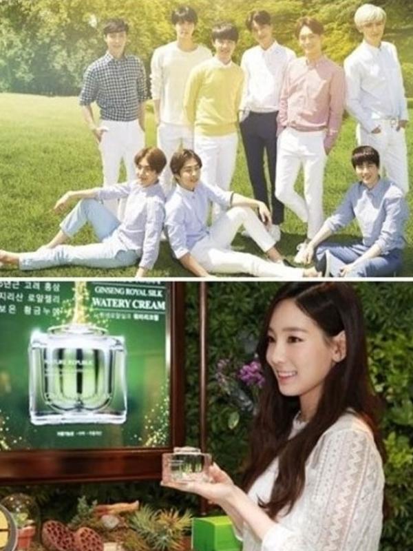 Taeyeon SNSD dan EXO (via kpopstarz.com)