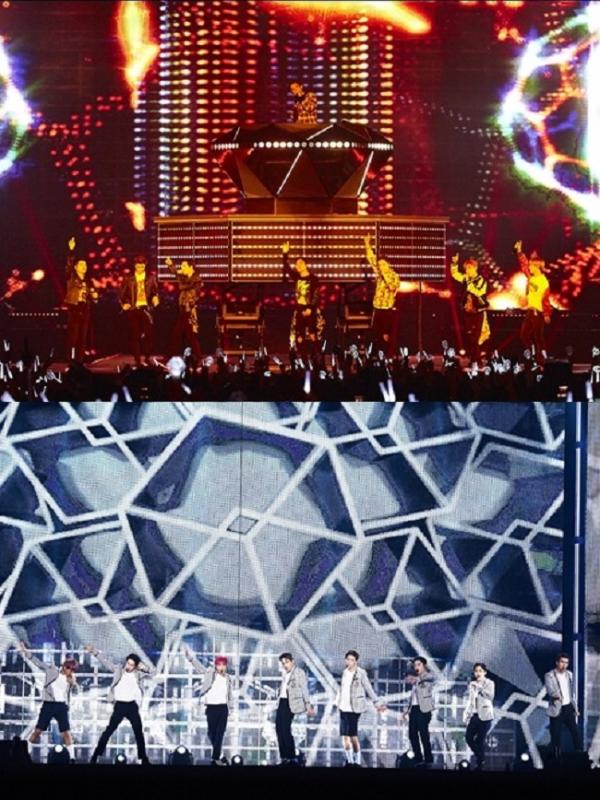 EXO konser di Jepang (via kpopchart.net)