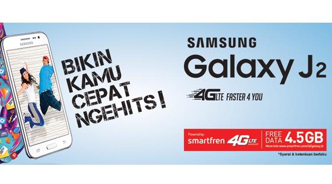 Samsung Galaxy J2 hadir untuk memenuhi hasrat anak muda yang ingin cepat ngehits.