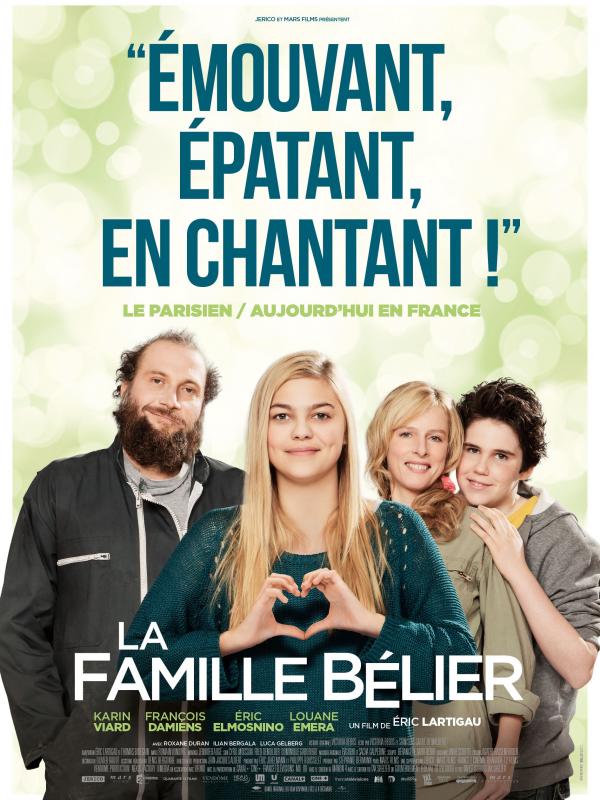 Poster La Famille Bélier salah satu film Prancis yang hadir di Festival Sinema Prancis 2015.