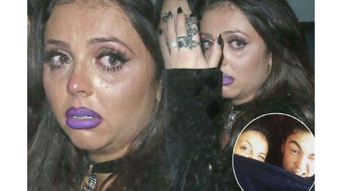 Personel Little Mix, Jesy Nelson tinggalkan area pesta sambil menangis [foto: mirror]