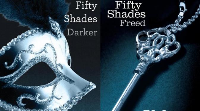 Buku Fifty Shades Darker dan Fifty Shades Freed karangan E. L. James