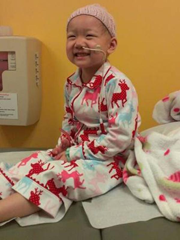 Bocah yang harus digunduli sejak berusia lima bulan merasa senang, karena mimpinya telah terwujud. Kini dia bisa lebih fokus menghadapi pengobatan leukimia.