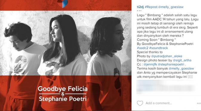 Anak-anak Titi DJ, dan Melly Goeslaw; Stephanie Poetri dan Goodbye Felicia (instagram)