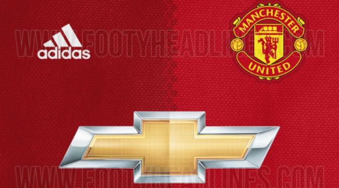 Desain yang dikabarkan bakal menjadi desain seragam baru Manchester United untuk musim 2016-17. (Footy Headlines)