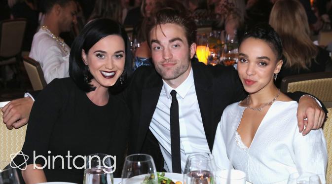 Katy Perry, Robert Pattinson, dan FKA Twigs (AFP/Bintang.com)