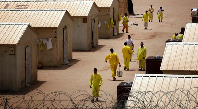 Kamp Bucca, fasilitas penahanan AS di Irak diyakini sebagai tempat lahir ISIS (AFP)