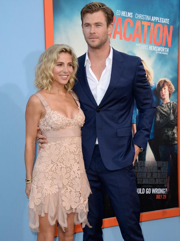 Chris Hemsworth dan istrinya Elsa Pataky menghadiri pemutaran perdana film 