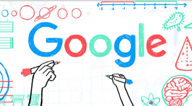 Google Doodle Hari Ini Dibuat Spesial untuk Rayakan Hari Guru | via: Google