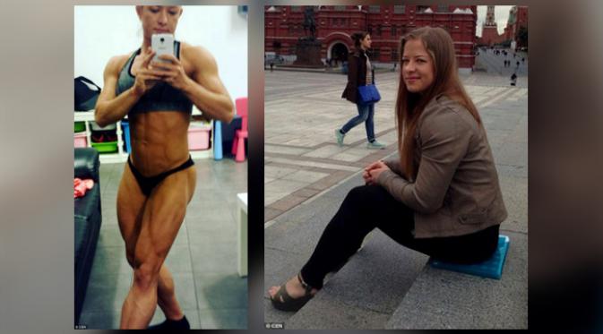 Aleksandra Rudenko disebut 'merusak tubuh' oleh netizen. (foto: Daly Mail)