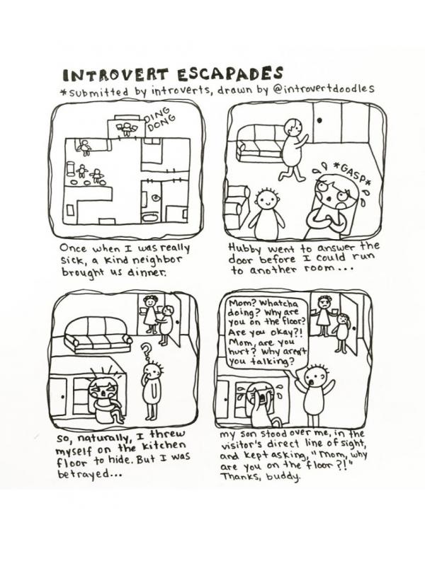 Introvert nggak mau ada orang datang ke rumahnya. (Via: boredpanda.com)