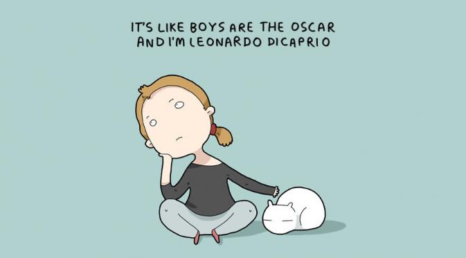 Cowok adalah piala Oscar, dan aku adalah Leonardo Dicaprio~ (Via: boredpanda)