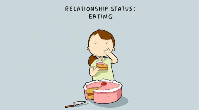 Status hubungan: makan. (Via: boredpanda)