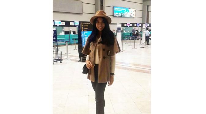 Puteri Indonesia 2015, Anindya Kusuma Putri berangkat ke ajang Miss Universe di Las Vegas. (foto: instagram.com/anindyakputri)